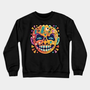 Halloween face character Crewneck Sweatshirt